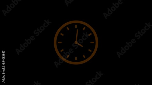 Wallpaper Mural Amazing brown clock isolated video footage,clock animation Torontodigital.ca