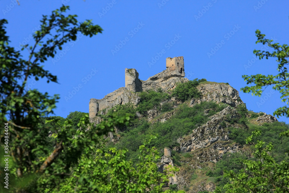 Azerbaijan. The old fortress of Chirag Gala.