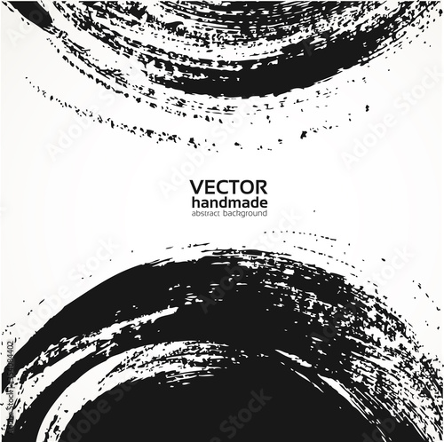 Abstract bacground smear thick bristle paint brush