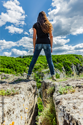 Panoramablick an den Klippen von Madara, Bulgarien