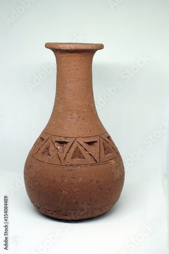 ceramic vase on a white background