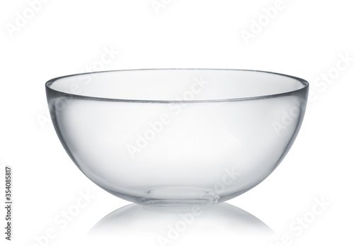 Fotografie Empty  glass mixing bowl
