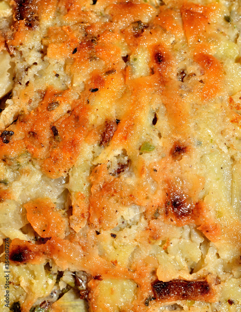 Fried greasy potato pancake texture. Close-up detail. Fried greasy potato pancake texture. Close-up detail.