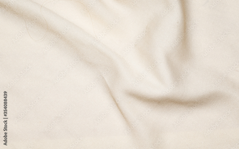 creased creamy material texture or background