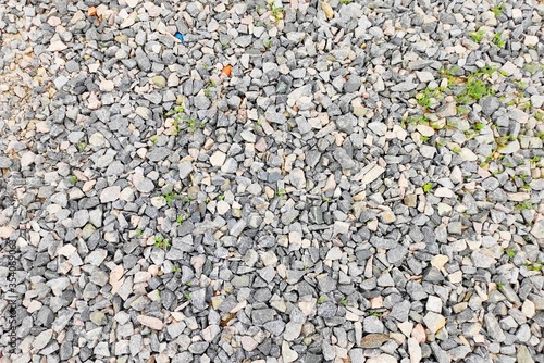 Background texture of rubble stones rubble grey brown