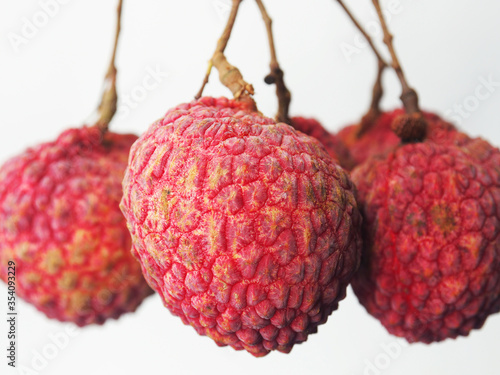 Fresh lychee Thai fruit and grest tast sweet and sour photo