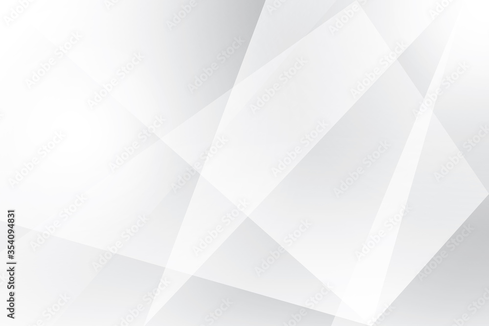 Fototapeta premium Abstract geometric white and gray color background. Vector, illustration.