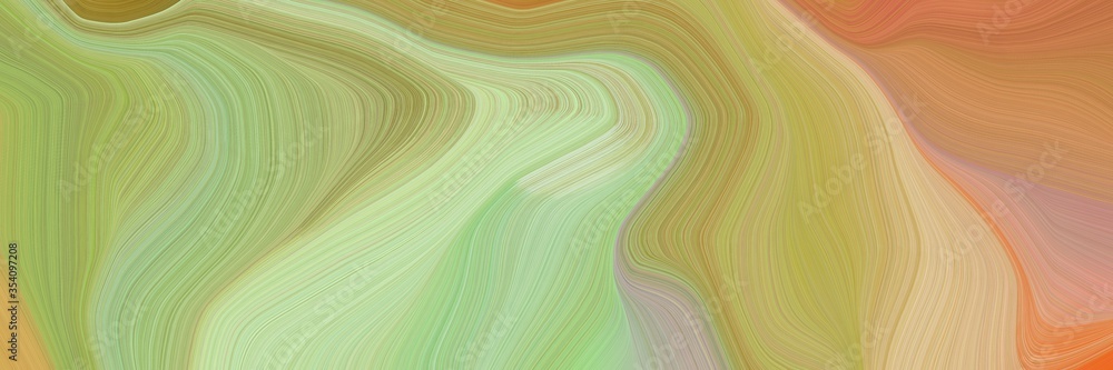 beautiful and smooth elegant curvy swirl waves background illustration with dark khaki, tea green and burly wood color beautiful and smooth elegant curvy swirl waves background illustration with dark khaki, tea green and burly wood color