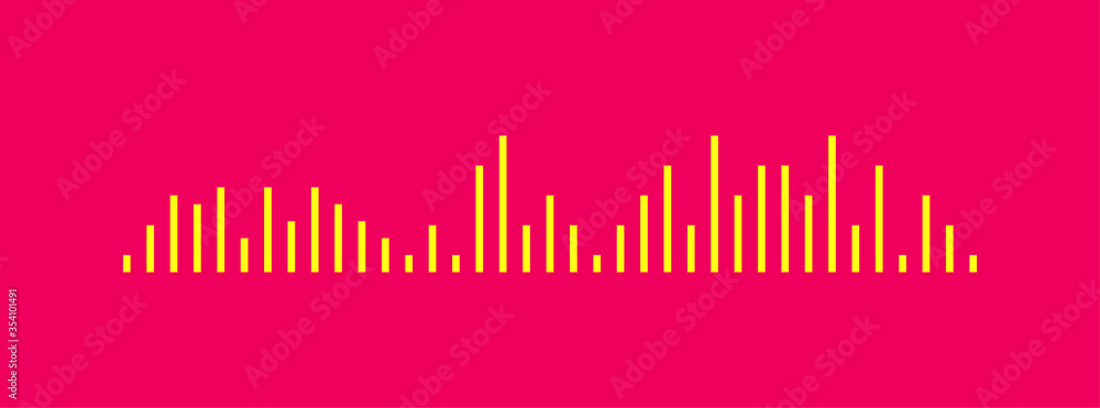 Waves of the equalizer isolated on background. EQ Vector Illustration. Waves of the equalizer isolated on background. EQ Vector Illustration.