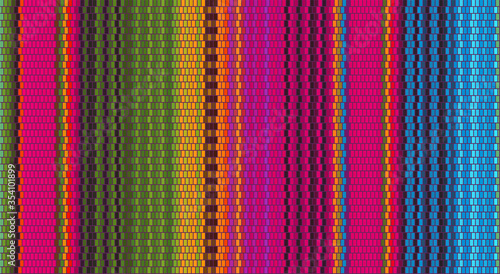 Blanket Stripes Seamless Vector Pattern. Cinco de Mayo. Serape Style. Ethnic Mexican Fabric Pattern.