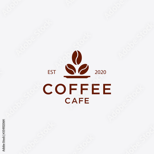 Fototapeta Naklejka Na Ścianę i Meble -  Vector illustration of hot coffee cup icon, logo design - Vector