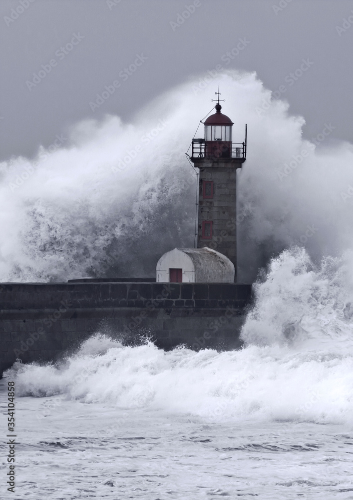 10 Meters Big Waves Over the 