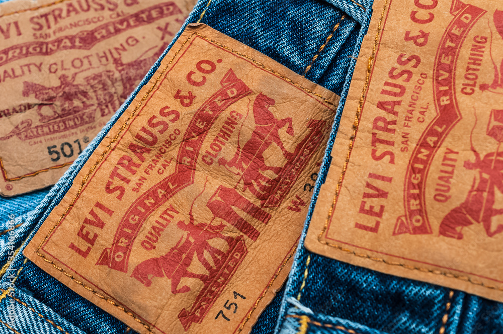 new LEVI S jeans. LEVI S is a brand name of Levi Strauss and Co
