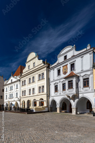 View of the city of Czech Krumlov, Southern Bohemia, Czech Republic