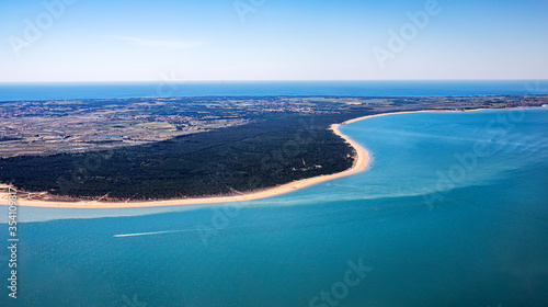 Oléron and Ré island and vendée french atlantic coastline