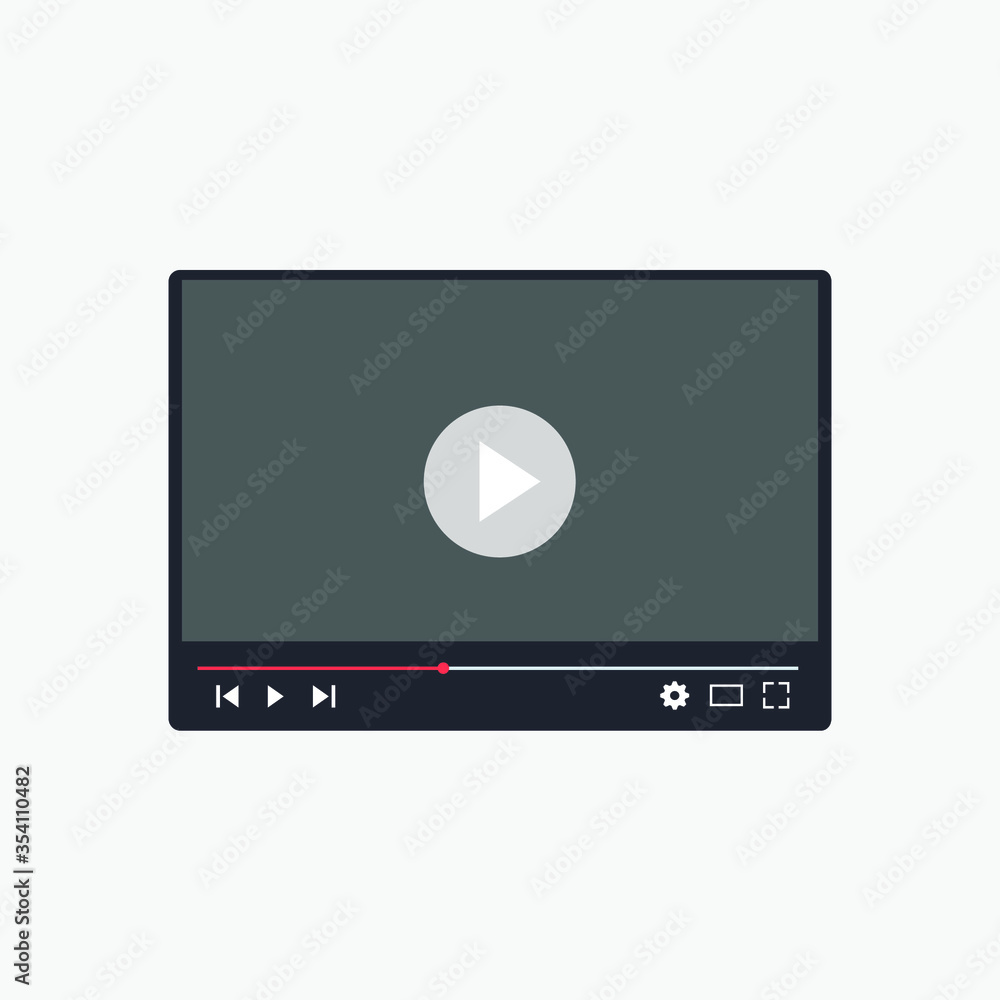 video player for web vector video player for web vector
