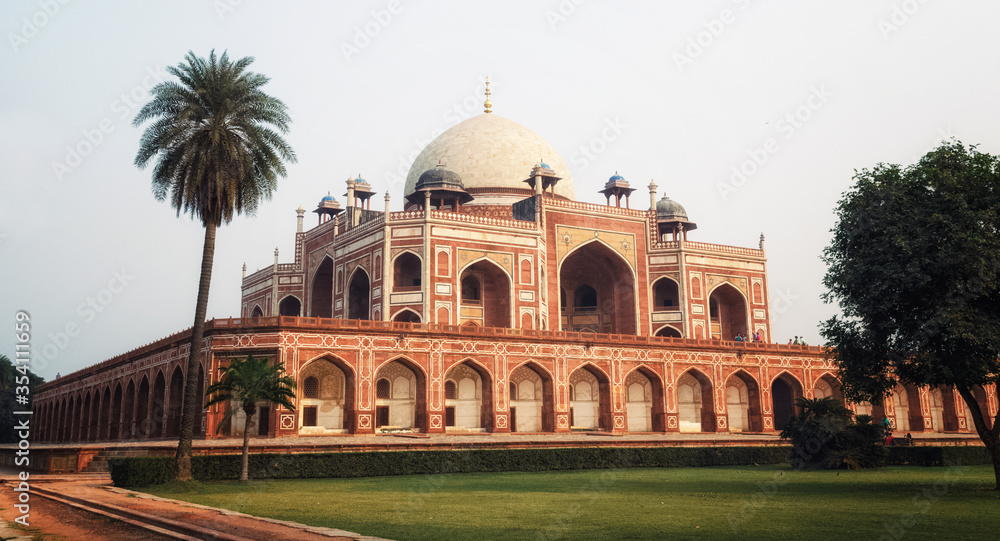 the mausoleum of Humayun in Delhi, India