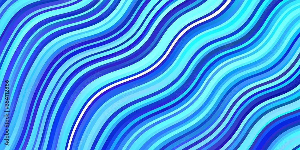 Light BLUE vector background with curved lines. Abstract illustration with bandy gradient lines. Pattern for ads, commercials. Light BLUE vector background with curved lines. Abstract illustration with bandy gradient lines. Pattern for ads, commercials.