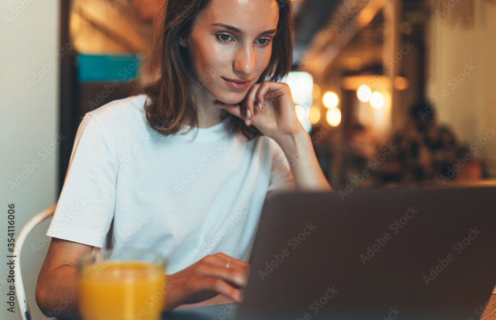 manager using laptop in cafe interior, hipster girl freelancer looking on computer monitor, businesswoman working via portable computer, woman online learning at home, internet communication concept manager using laptop in cafe interior, hipster girl freelancer looking on computer monitor, businesswoman working via portable computer, woman online learning at home, internet communication concept