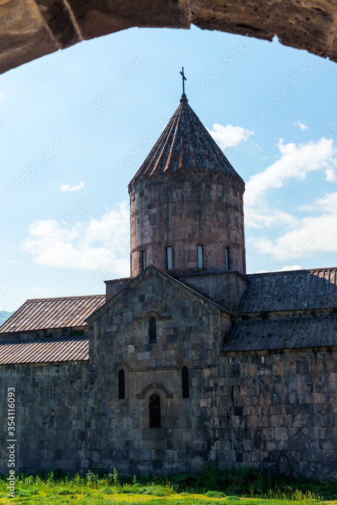 Fototapeta premium Tatev Orthodox Monastery, a tourist attraction in Armenia