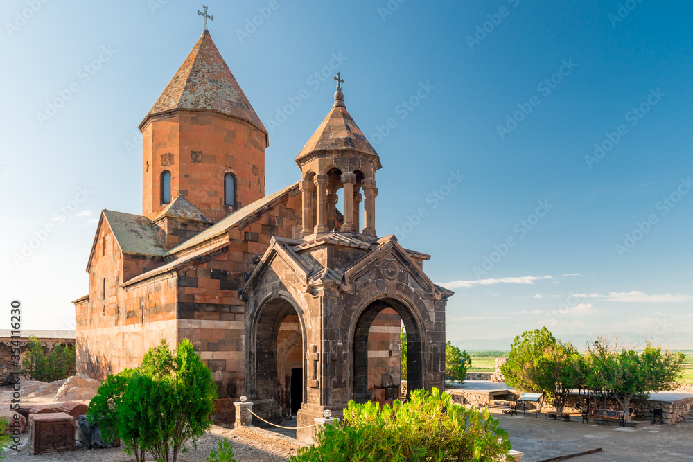 Khor Virap Monastery, a landmark of Armenia in the early morning