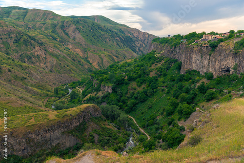 Mountain landscape of Armenia in June