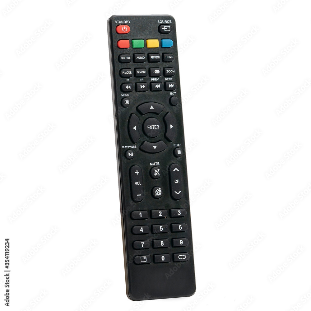 Android Tv Remote control in white background Android Tv Remote control in white background