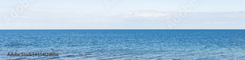 view of the sea - landscape of blue water and sky 
