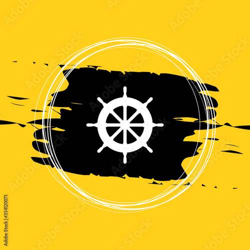 Rudder Icon,Ship Steering Wheel Icon