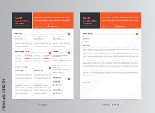 Professional Resume/CV And Cover Letter Template Design	
