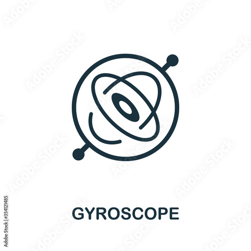 Gyroscope icon. Simple element from sensors icons collection. Creative Gyroscope icon ui, ux, apps, software and infographics photo
