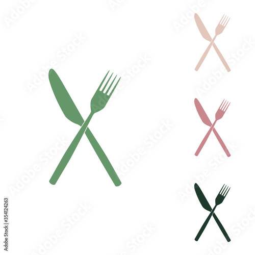 Canvastavla Fork and Knife sign