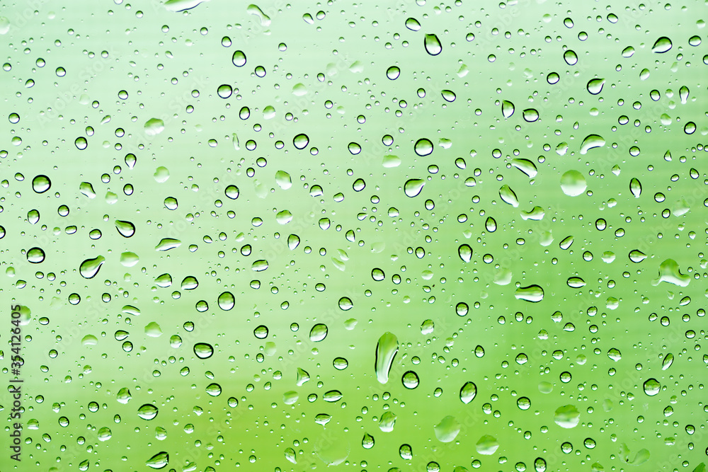 Detail of raindrops Detail of raindrops