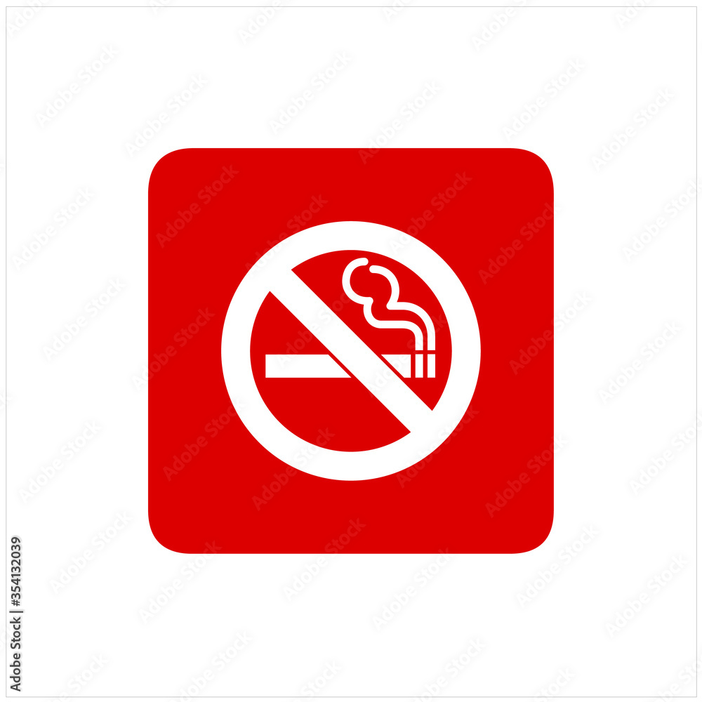 No smoking sign icon vector illustration No smoking sign icon vector illustration
