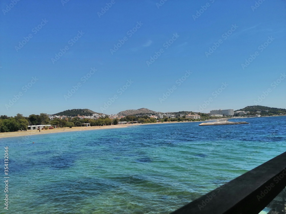 Fototapeta premium view of the sea in Greece