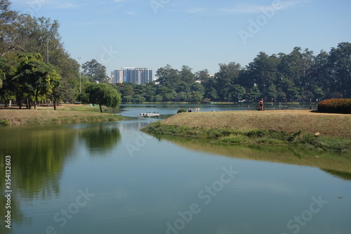 Sao Paulo/Brazil: ibirapuera park lake