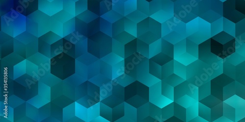 Light BLUE vector layout with hexagonal shapes.