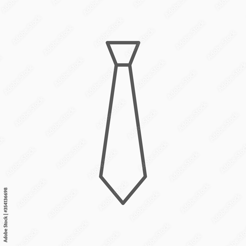 necktie icon, tie vector illustration necktie icon, tie vector illustration
