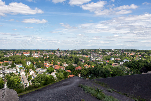 Landscape of Gelsenkirchen, slag heaps, recultivation of industry photo