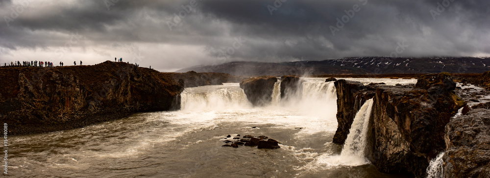 Selfoss waterfall in Vatnajokull National Park, Akureyri, Northeast Iceland
