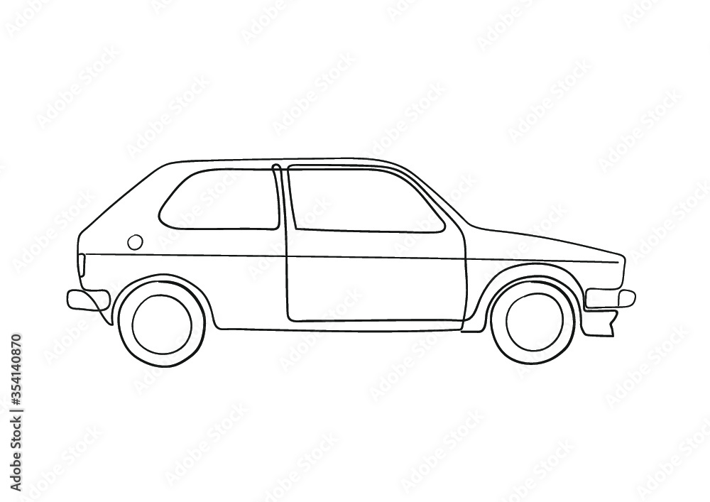 Fototapeta premium car isolated on white background