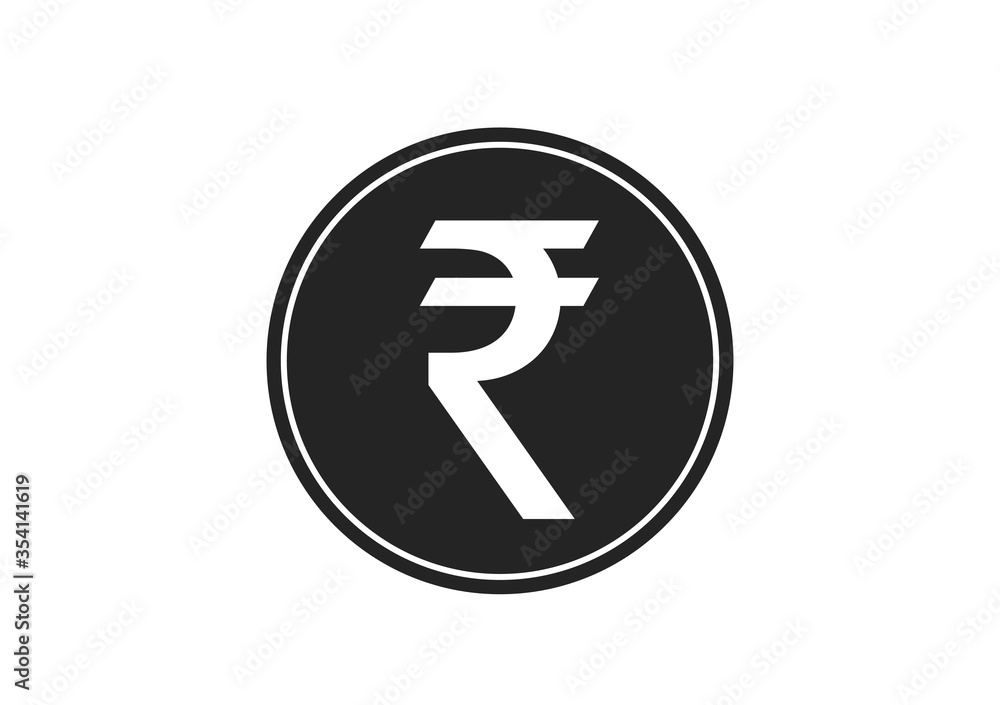 indian rupee coin icon. vector money symbol. finance infographic design element indian rupee coin icon. vector money symbol. finance infographic design element
