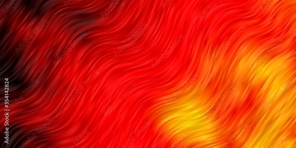 Dark Orange vector texture with curves. Abstract illustration with bandy gradient lines. Smart design for your promotions. Dark Orange vector texture with curves. Abstract illustration with bandy gradient lines. Smart design for your promotions.
