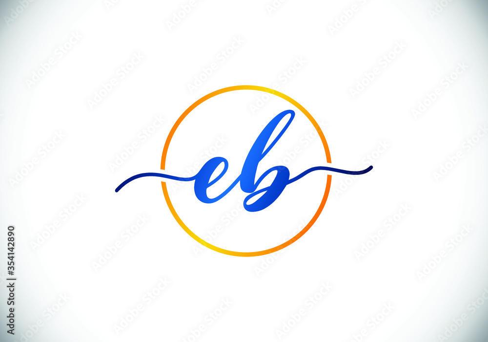 Initial Monogram Letter EB Logo Design Vector Template. EB Letter Logo Design Initial Monogram Letter EB Logo Design Vector Template. EB Letter Logo Design