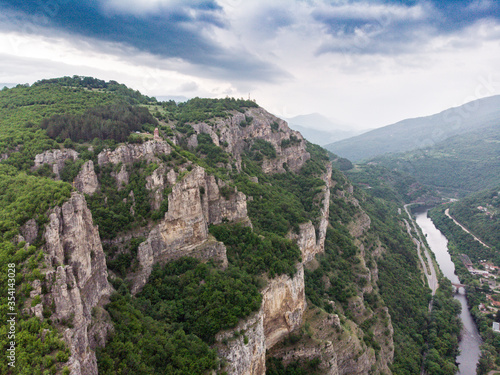 created by dji camera mountains, Bulgaria, iskarsko defile, river, nature,
ravine photo