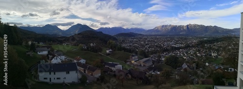 panorama of the alps
