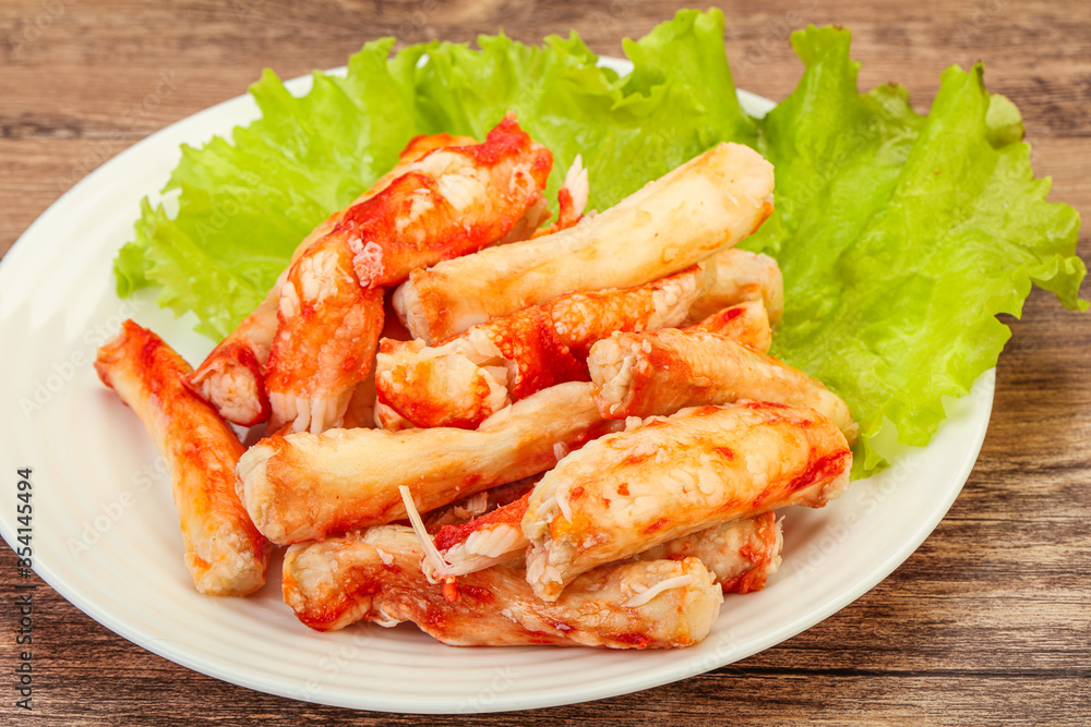Natural luxury crab meat fillet Natural luxury crab meat fillet