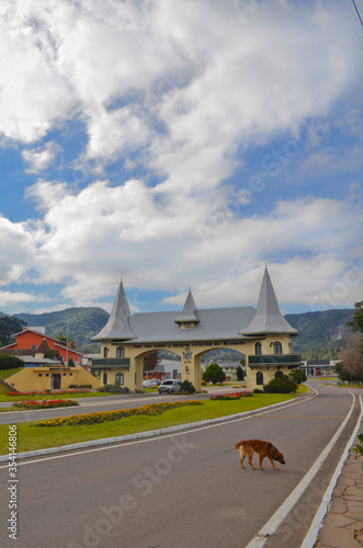 Portico Entrace of the City of Gramado, Rio Grande do Sul, Brazil