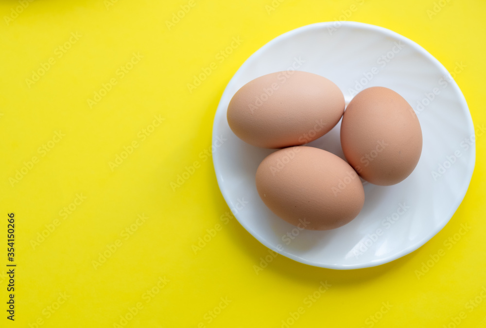 fresh eggs on bright background fresh eggs on bright background