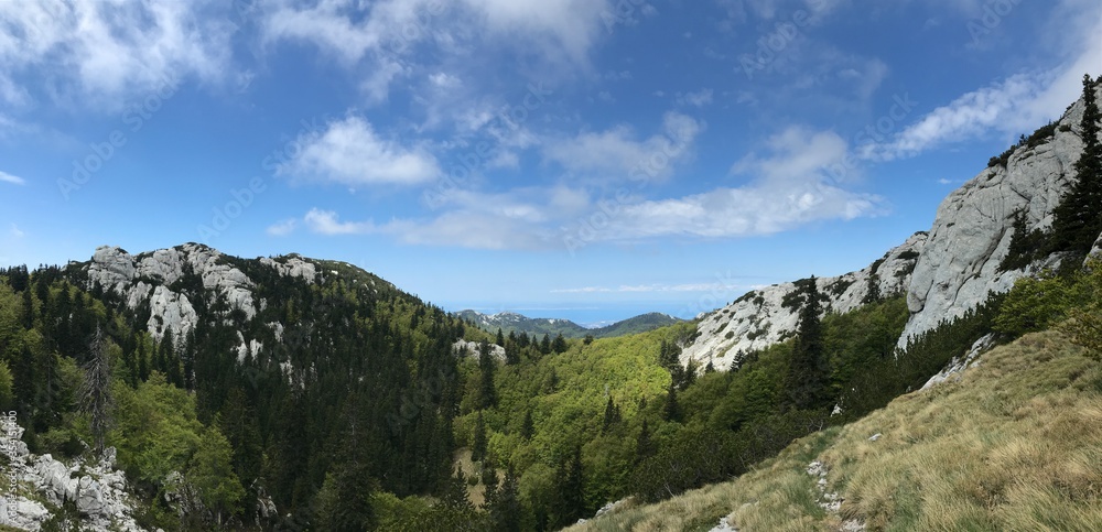 Northern Velebit national park in Croatia landscape